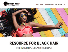 Tablet Screenshot of blackhairspot.com